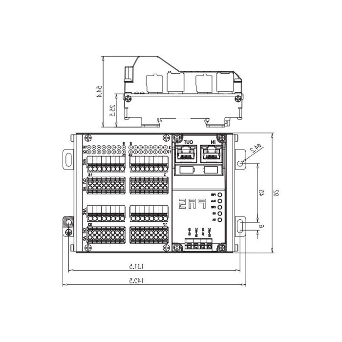 EtherCAT protocol、32DI、NPN、Terminal type、RJ45 network port、 IP20 remote module、009E32